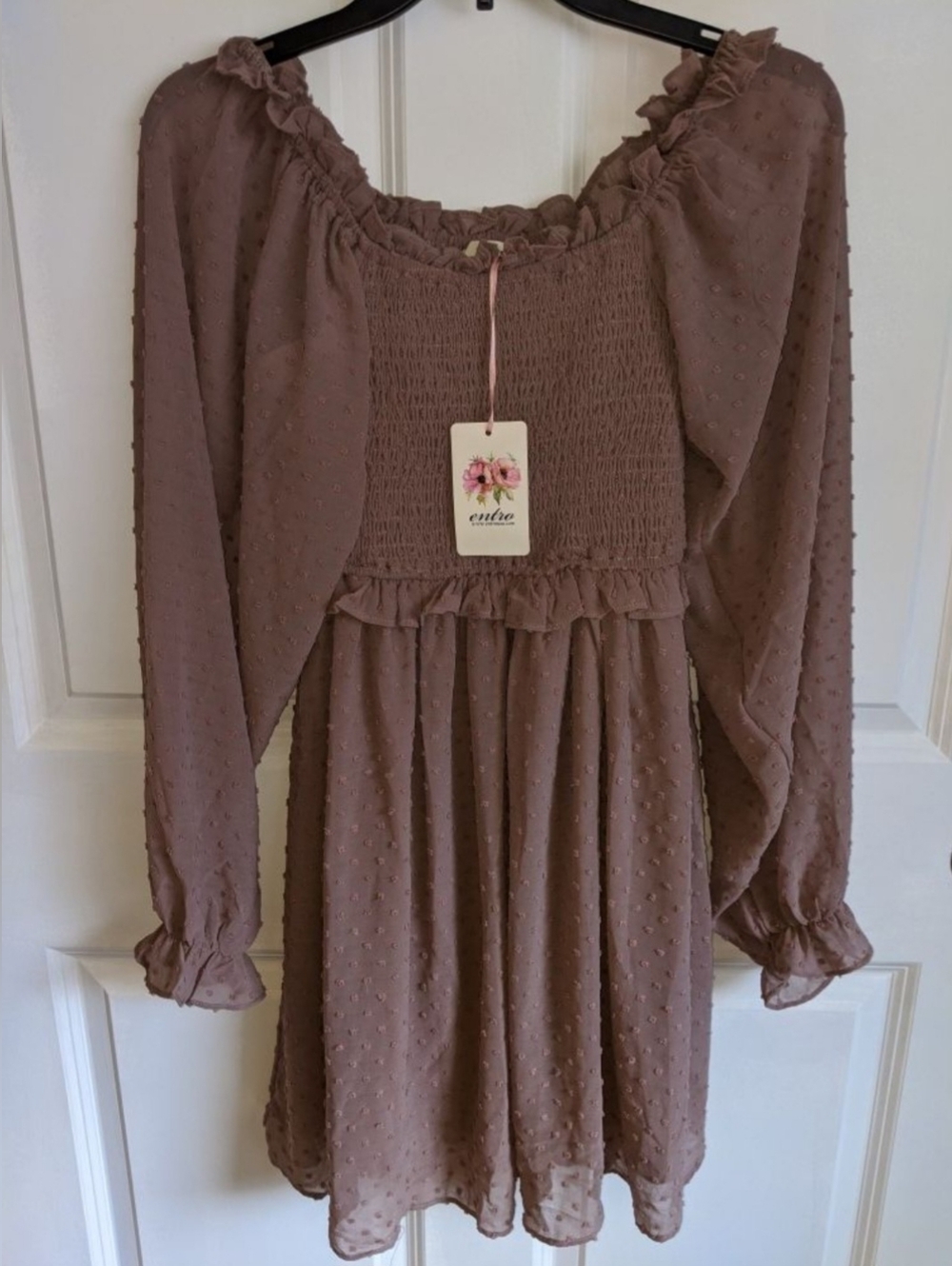 Entro Swiss Dot Boutique Dress NWT